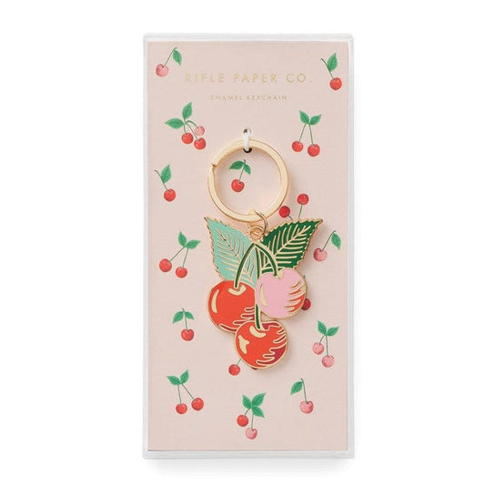 Cherries Enamel Keyring by Rifle Paper Co Rifle Paper Co. Key Ring