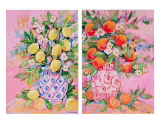 CITRUS ARRANGEMENT WALL ART - 2 STYLES - IN STORE PICKUP ONLY