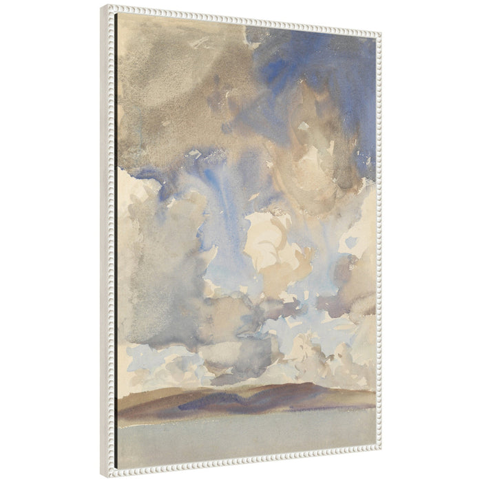 Clouds canvas reproduction after John Singer Sargent, front view
