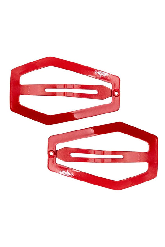 Coffin Snap Hair Clips [RED]