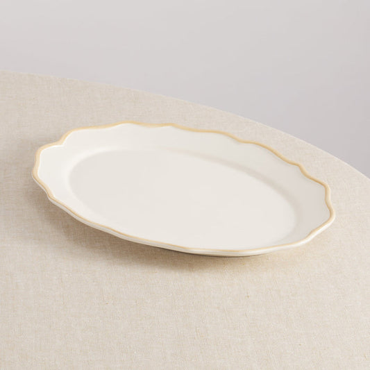 Colette Earthenware Oval Serving Platter by Maison Madison Home