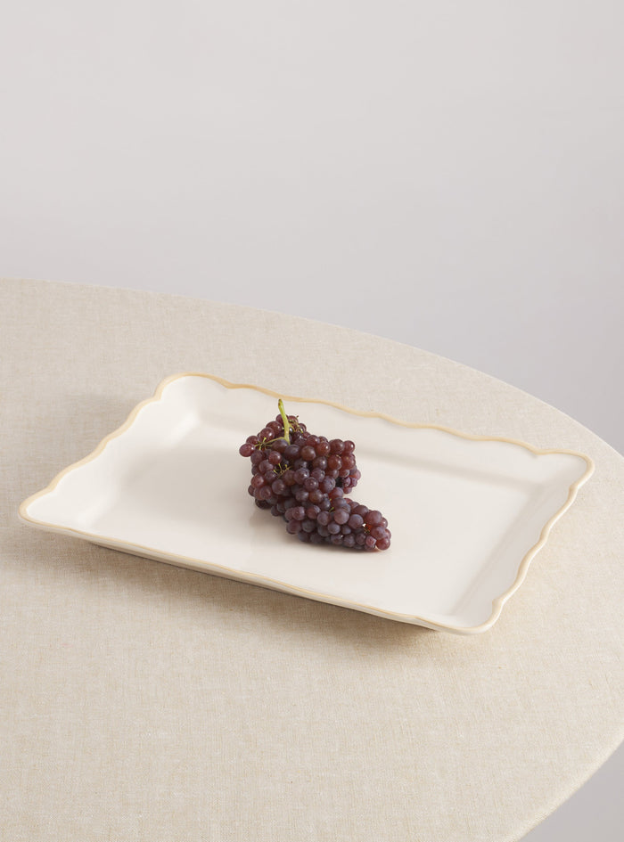 Colette Earthenware Rectangular Serving Platter by Maison Madison Home