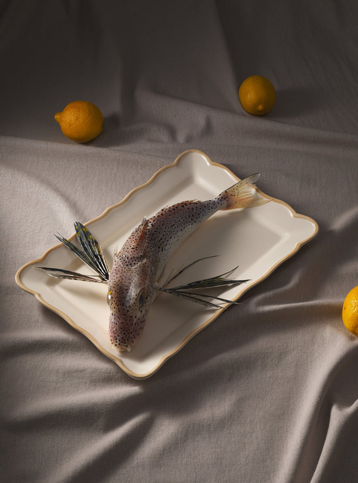 Colette Earthenware Rectangular Serving Platter by Maison Madison Home