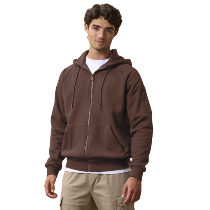 CSG Troupe Full-Zip Hoodie Men’s Brown – 1804947-BRN