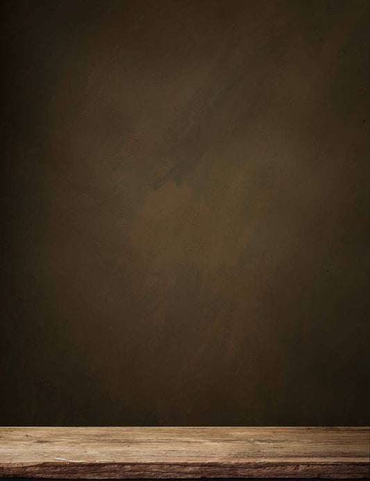 Dark  Khaki Background With Wood Floor Backdrop For Photography Shopbackdrop