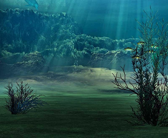 Deep In Oceans Depths Oasis For Children Photography Backdrop J-0361 Shopbackdrop