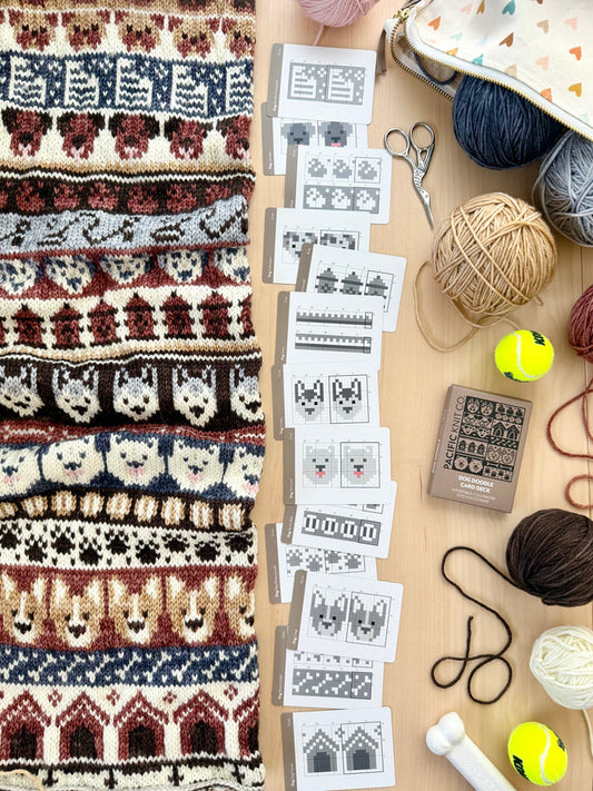 Dog Doodle Card Deck Expansion - Colorwork Knitting Charts