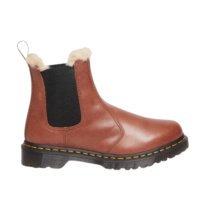 Dr. Martens Women’s 2976 Leonore Faux Fur-Lined Chelsea Boots – 2976