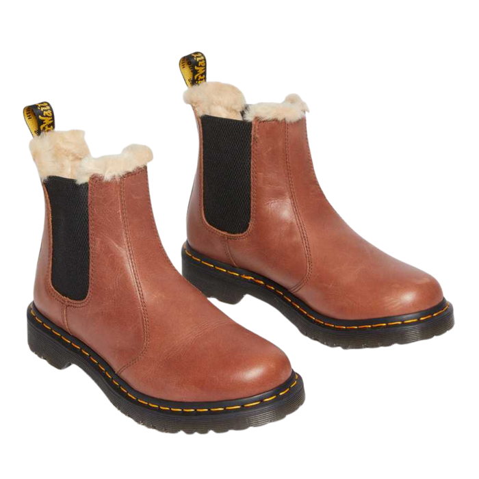 Dr. Martens Women’s 2976 Leonore Faux Fur-Lined Chelsea Boots – 2976