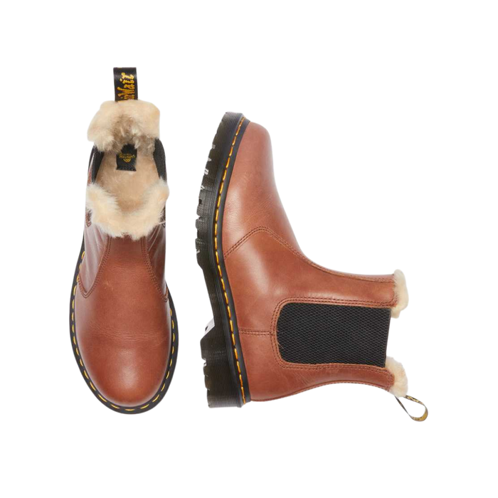 Dr. Martens Women’s 2976 Leonore Faux Fur-Lined Chelsea Boots – 2976