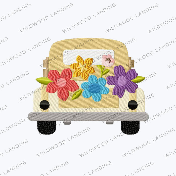 EMB-9154: FLOWER TRUCK - ADULT APPAREL