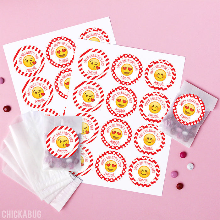 Emojis Valentine's Day Stickers