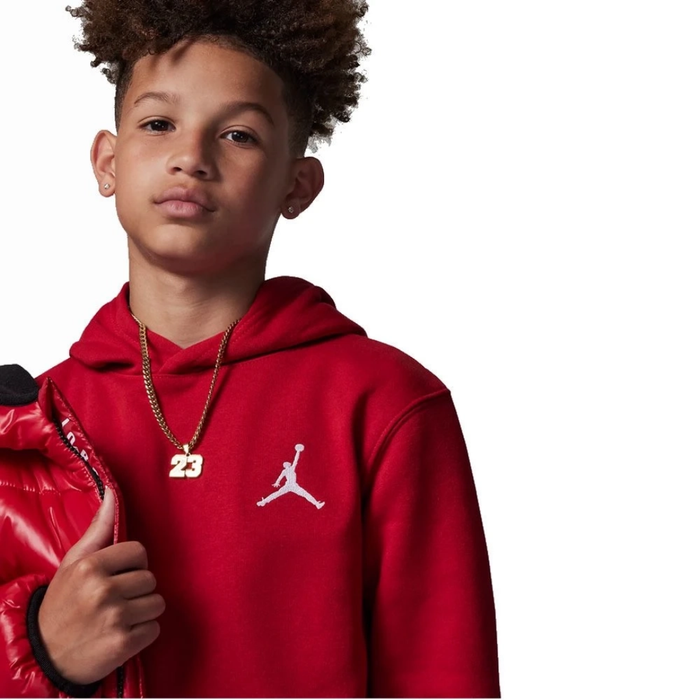Jordan Essentials Fleece Pullover Hoodie GS - 95C551-R78