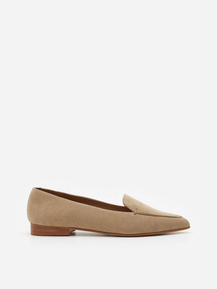 Flattered Alex Beige Suede-loafers NWOT