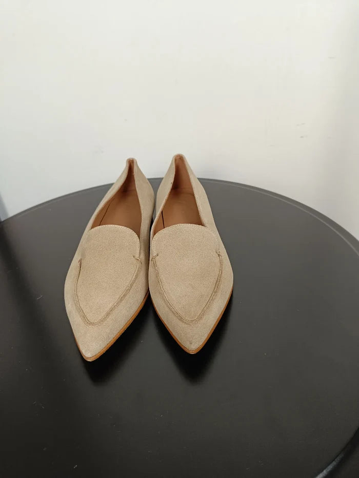 Flattered Alex Beige Suede-loafers NWOT