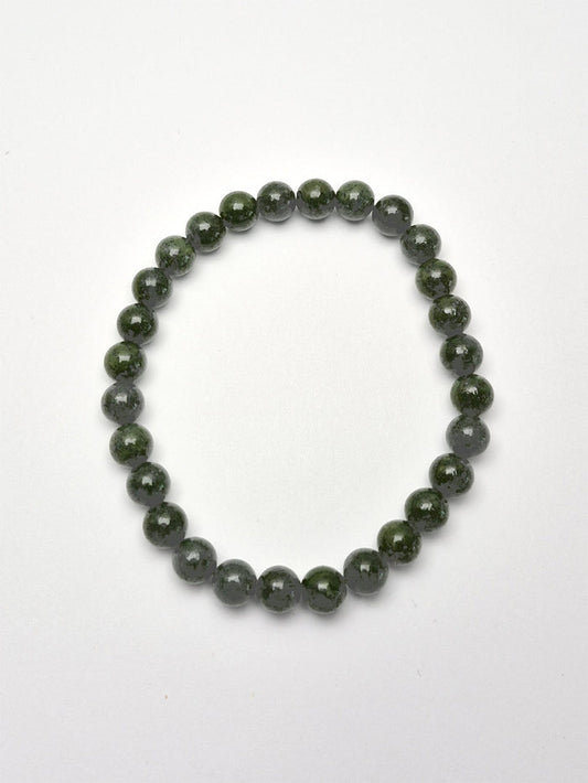 Gemstone Bead Bracelet - Jade 6 mm