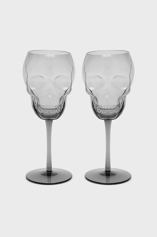 Cranium Wine Glasses [Grey]