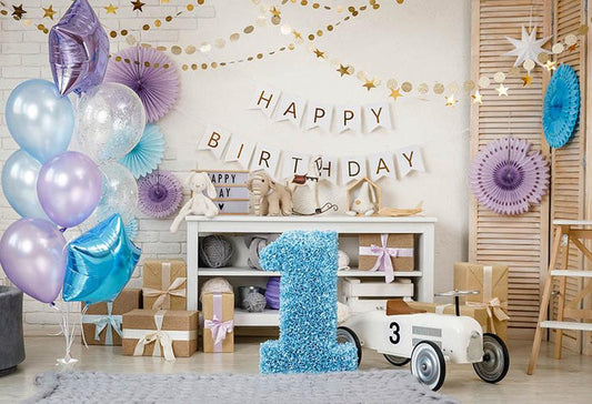 Happy Birthday For One Year Old Backdrop G-1159 Shopbackdrop