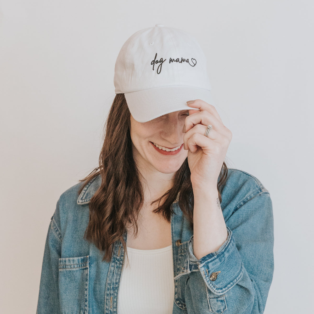 Dog Mama Hat - White