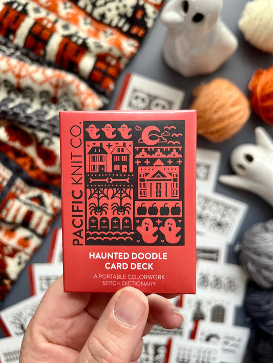 Haunted Doodle Card Deck Expansion - Colorwork Knitting Charts