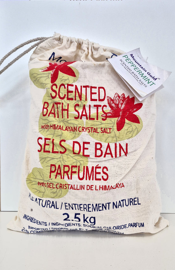 Himalayan Bath Salt - Peppermint 2.5 kg Bag
