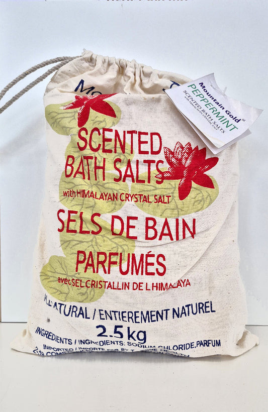 Himalayan Bath Salt - Peppermint 2.5 kg Bag