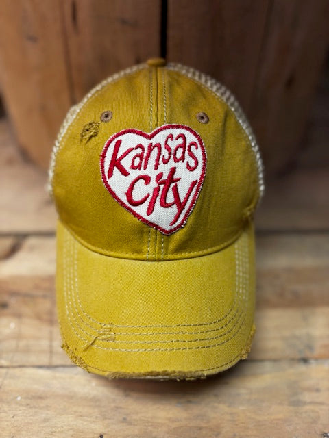Kansas City Love distressed snapback Cap