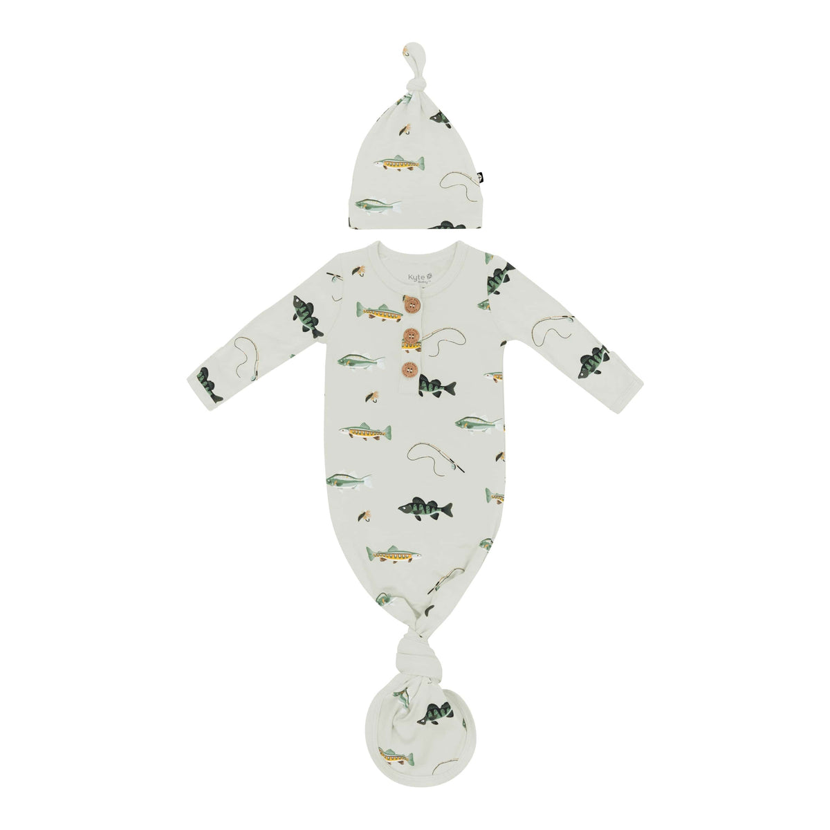 Knotted Gown with Hat Set in Fishing