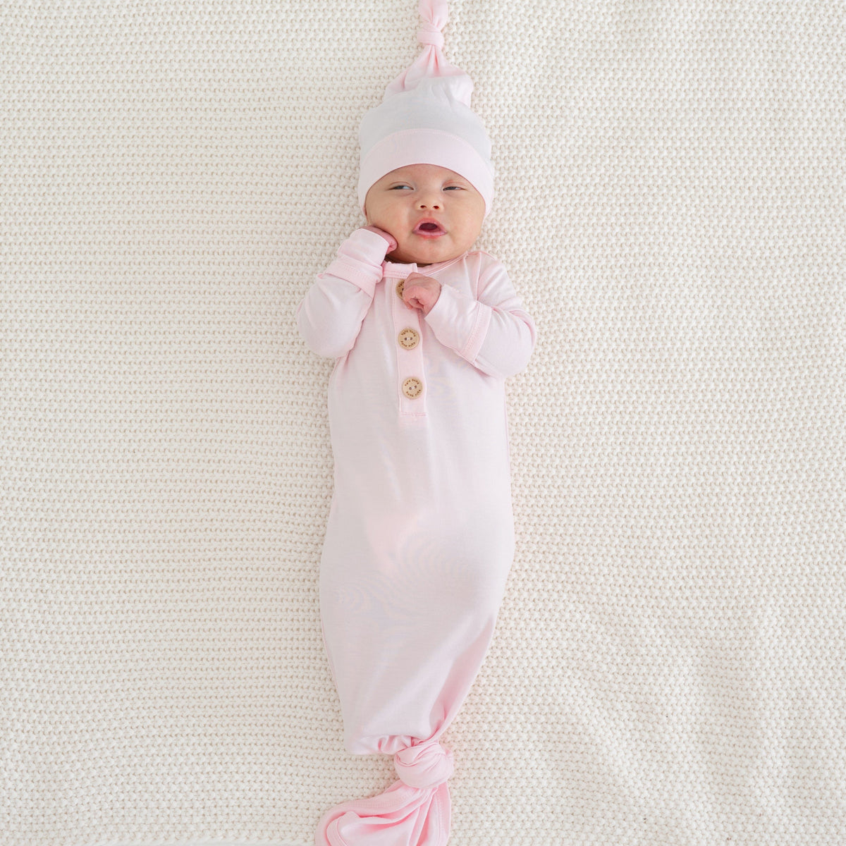 Knotted Gown with Hat Set in Sakura