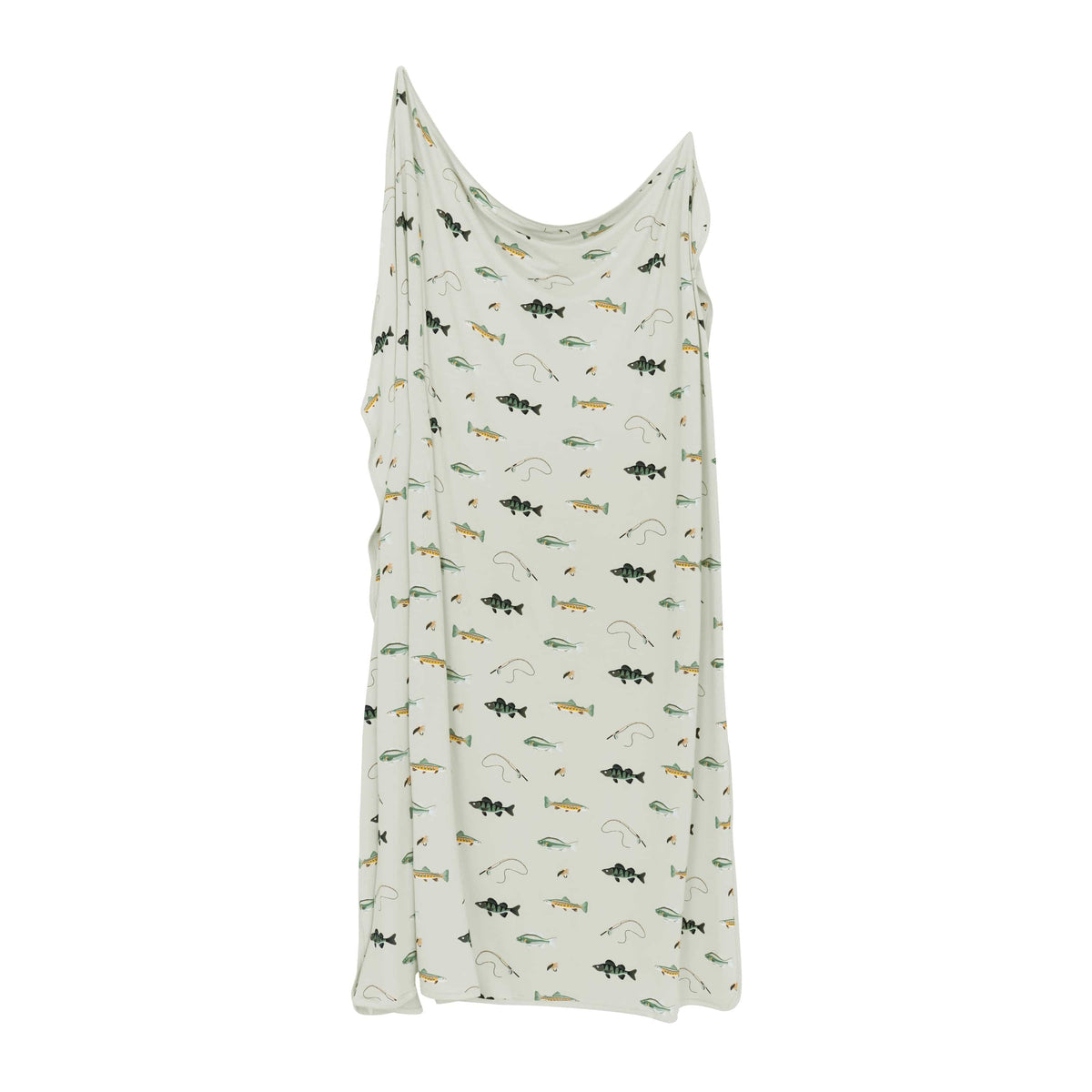 Swaddle Blanket in Fishing