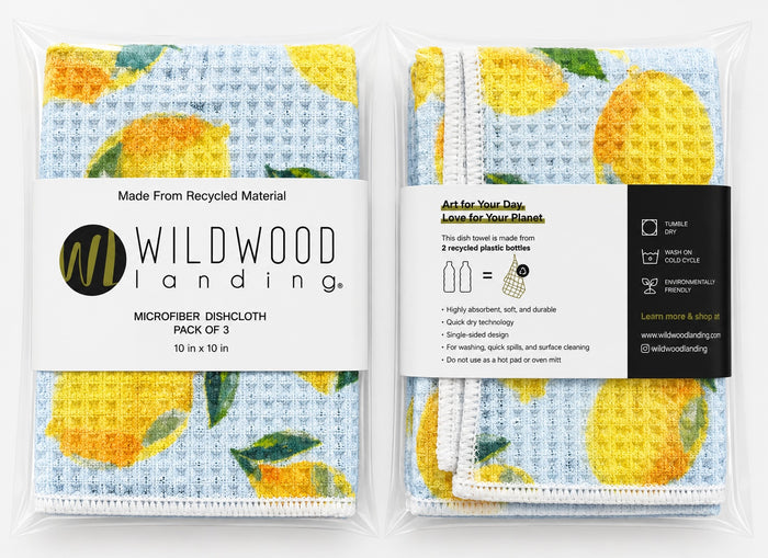 LEMON BERRY MICROFIBER - DISH CLOTH