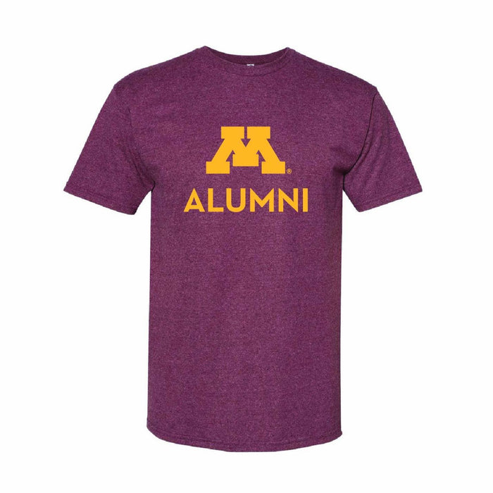 M Alumni T-shirt in Maroon Heather