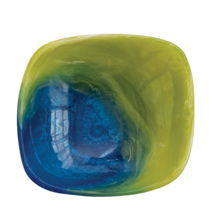 MARBLED RESIN DISH - 4 COLORS