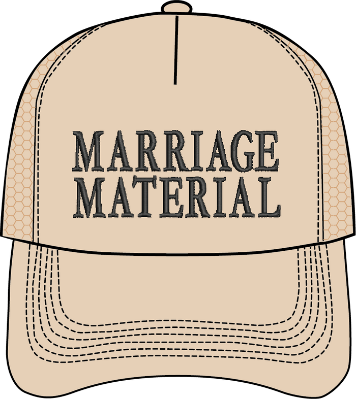 MARRIAGE MATERIAL - HAT