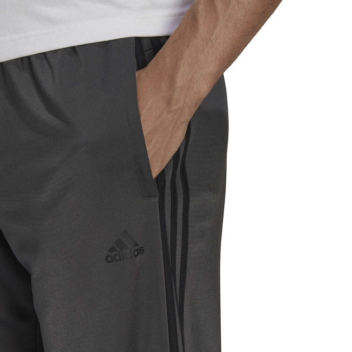 Adidas Men's 3-Stripes Tricot Open Hem Track Pants Grey H48341
