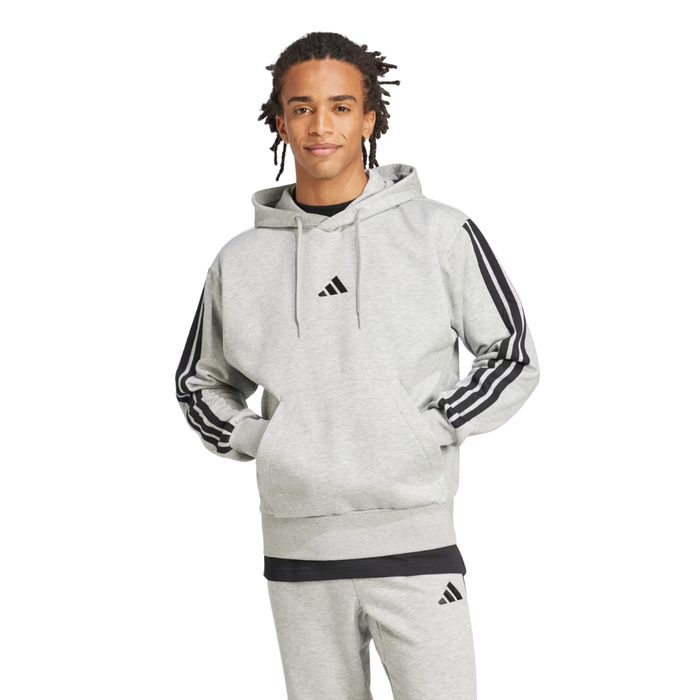 Adidas Men’s Essentials 3-Stripes Fleece Hoodie – JE6302