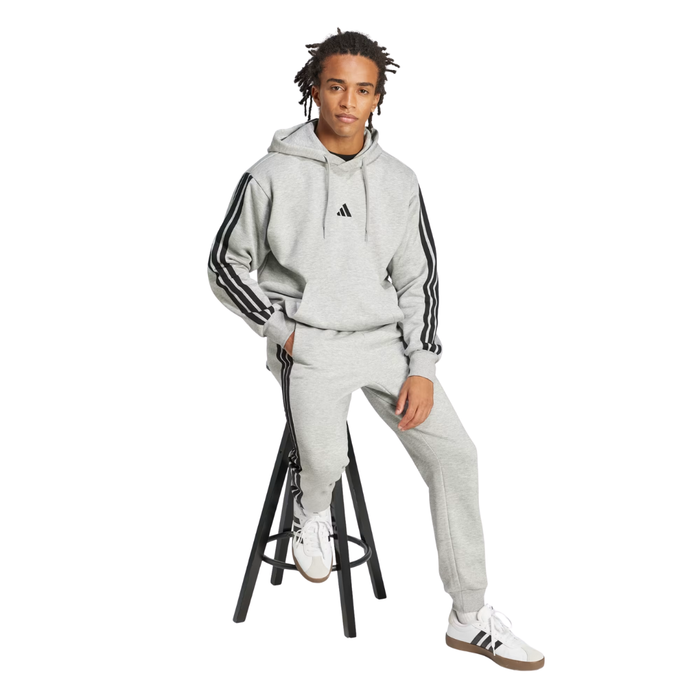 Adidas Men’s Essentials 3-Stripes Fleece Hoodie – JE6302