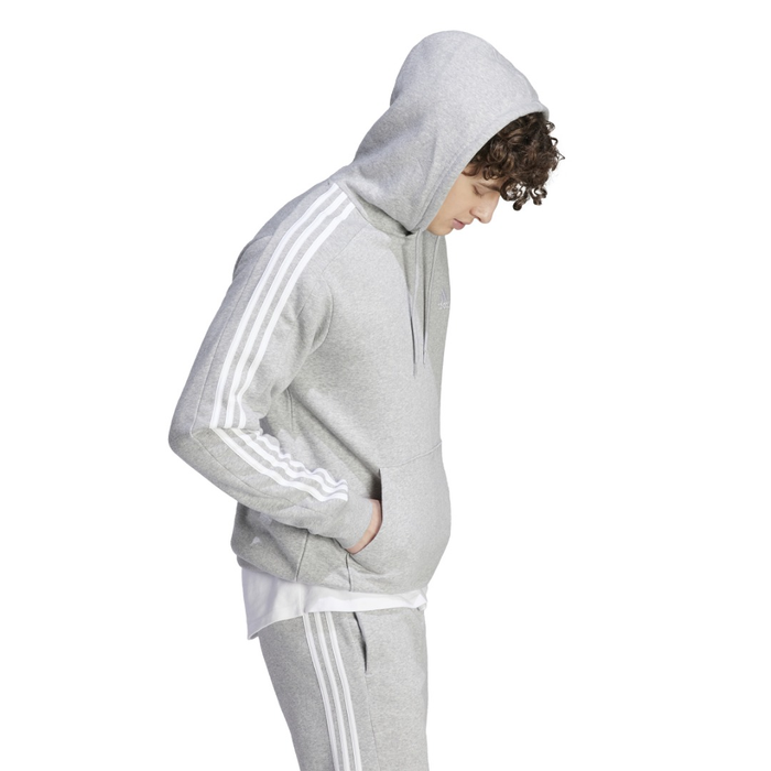 Adidas Men’s Essentials Fleece 3-Stripes Hoodie – IJ6474