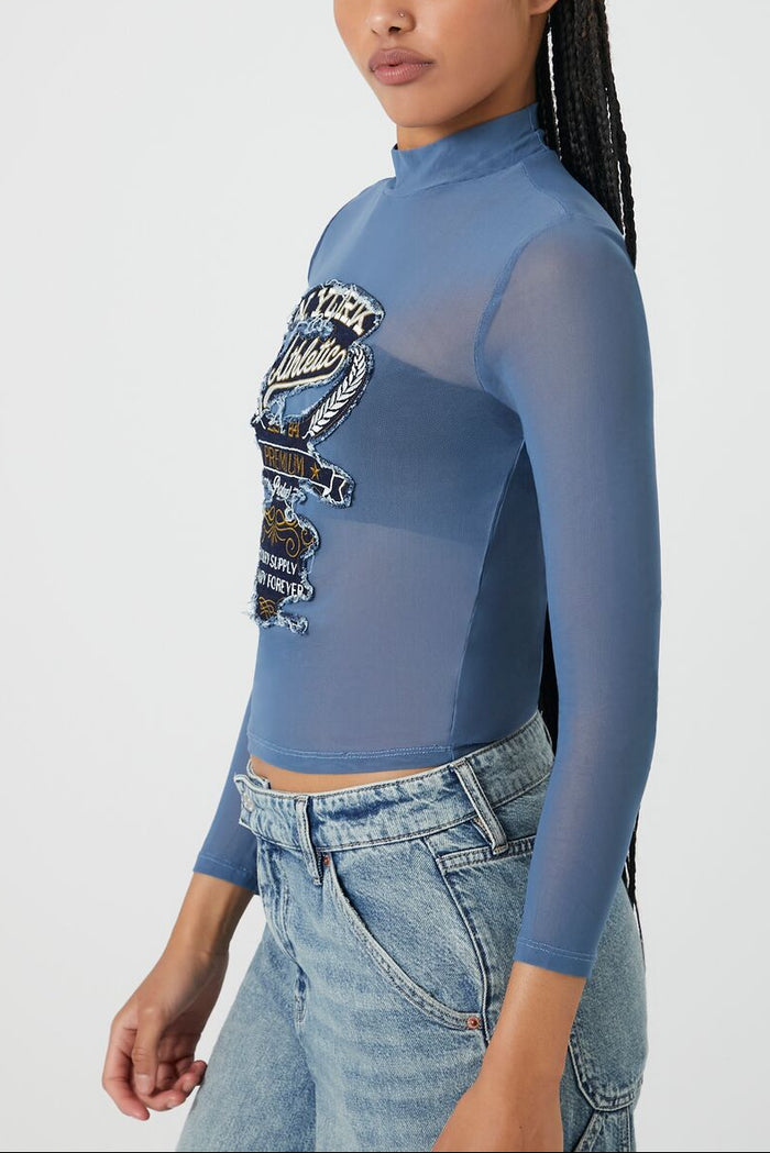 N York Athletic Mesh Top