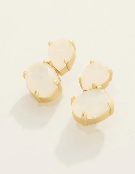 NAIAD DEWDROP STUD EARRINGS - 3 COLORS