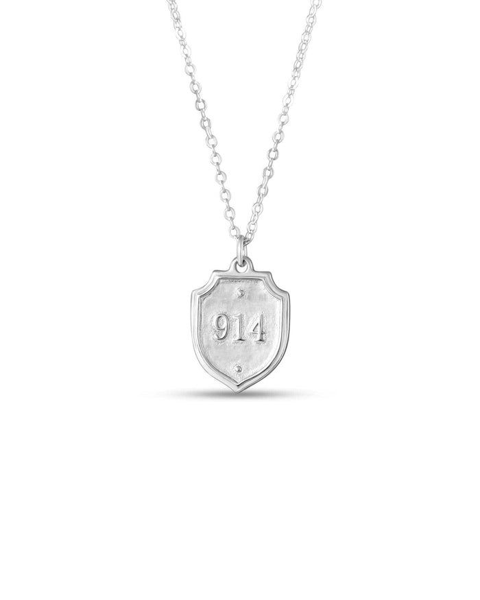 Necklace (Petite/Silver) - Psalm 91:4: 22" - Medium Madison Sterling