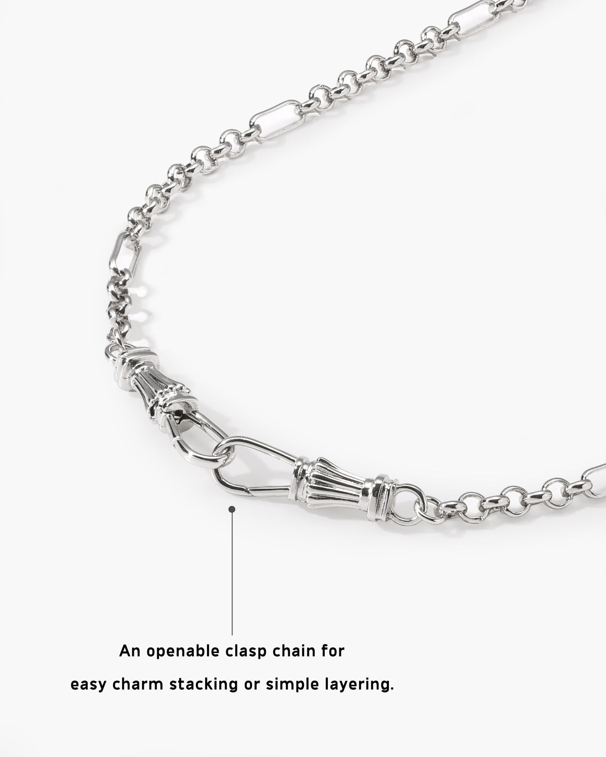 Deco Clasp Chain Necklace