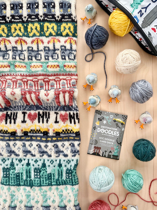 New York Doodle Card Deck Expansion - Colorwork Knitting Charts