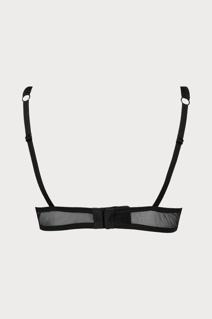 Atelier Amour Oiseau de Paradis Half Cup Bra in Black - Naughty Knickers
