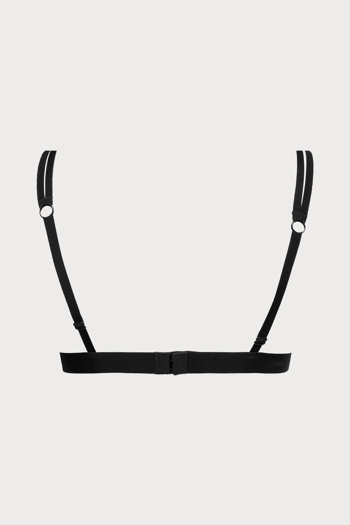 Atelier Amour Oiseau de Paradis Wireless Triangle Bra in Black - Naughty Knickers