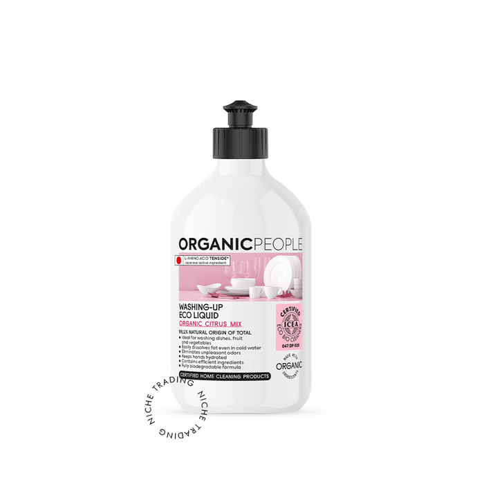 Organic People. Washing-up eco liquid. Organic Citrus mix, 500ml