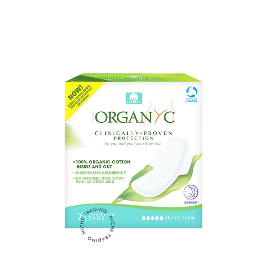Organyc Overnight Protection Pads Maximum Coverage
