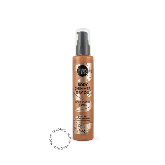 OS Body Shimmer Dry Oil. Gold Jojoba & Shea, 100ml