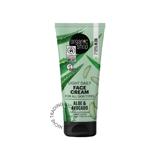 OS Light Daily Face Cream for All Skin Types Avocado and Aloe, 50ml