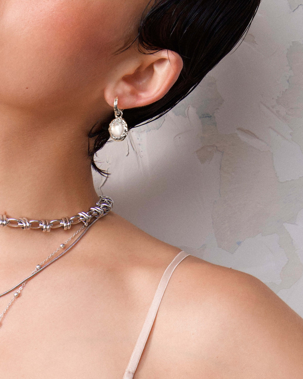 Birthstone Earrings in Silver